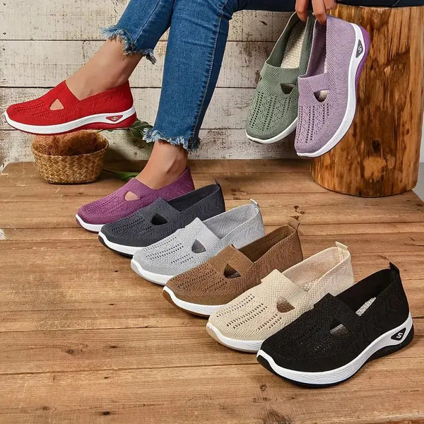 Cozy Knit Sneakers for Women